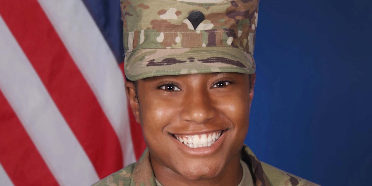 Khadazia Conner in her Army uniform