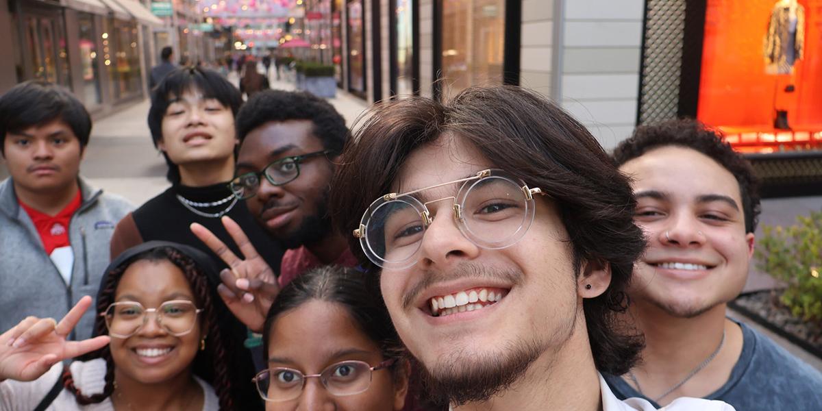 Morrill Scholars smile in Washington DC for a selfie
