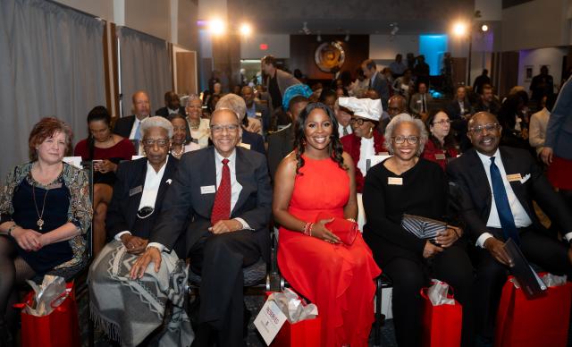 2024 HOF Honorees sitting in the front row