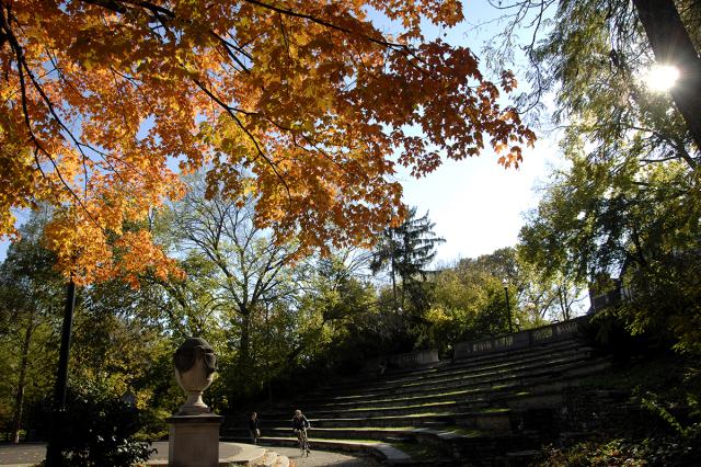 Ohio State amphitheatre in the fall