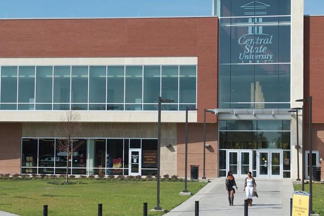 Central State University main building of brick and glass