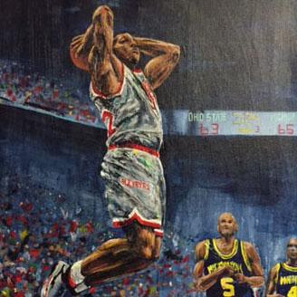 Rise Up - Jimmy Jackson making a basket against UM for Ohio State