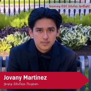 Jovany Martinez in a dark navy shirt